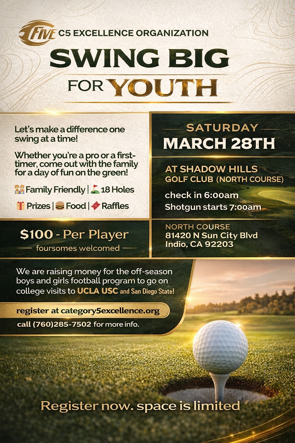 Swing Big For Youth!